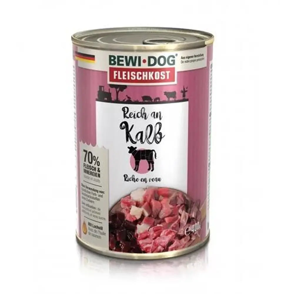 Lata BewiDog Rico en Ternera 400 gr