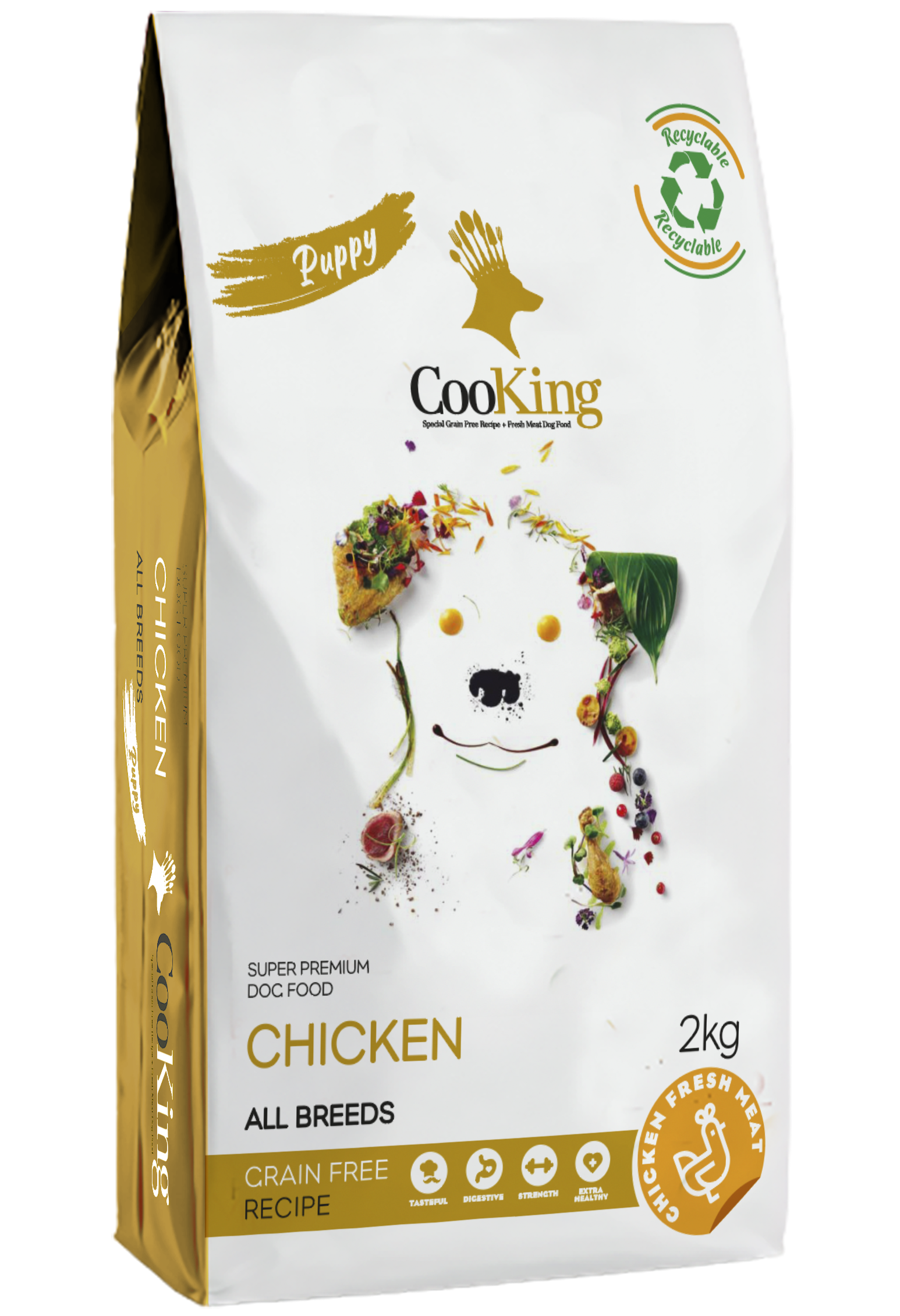 Cooking Cachorro Puppy Chicken All Breeds Grain Free 2 kg