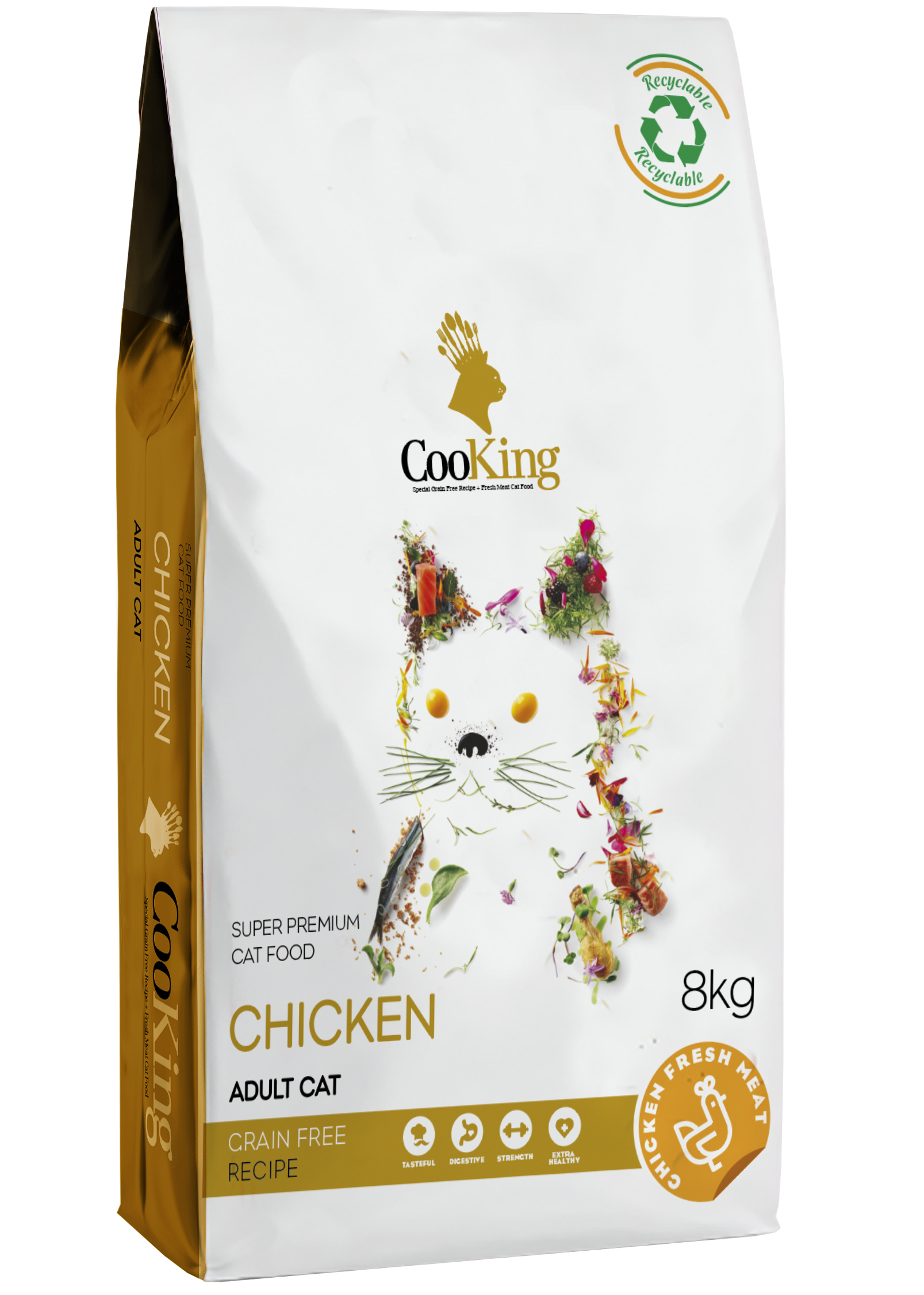 Cooking Chicken Gato Adulto Grain Free 8 kg