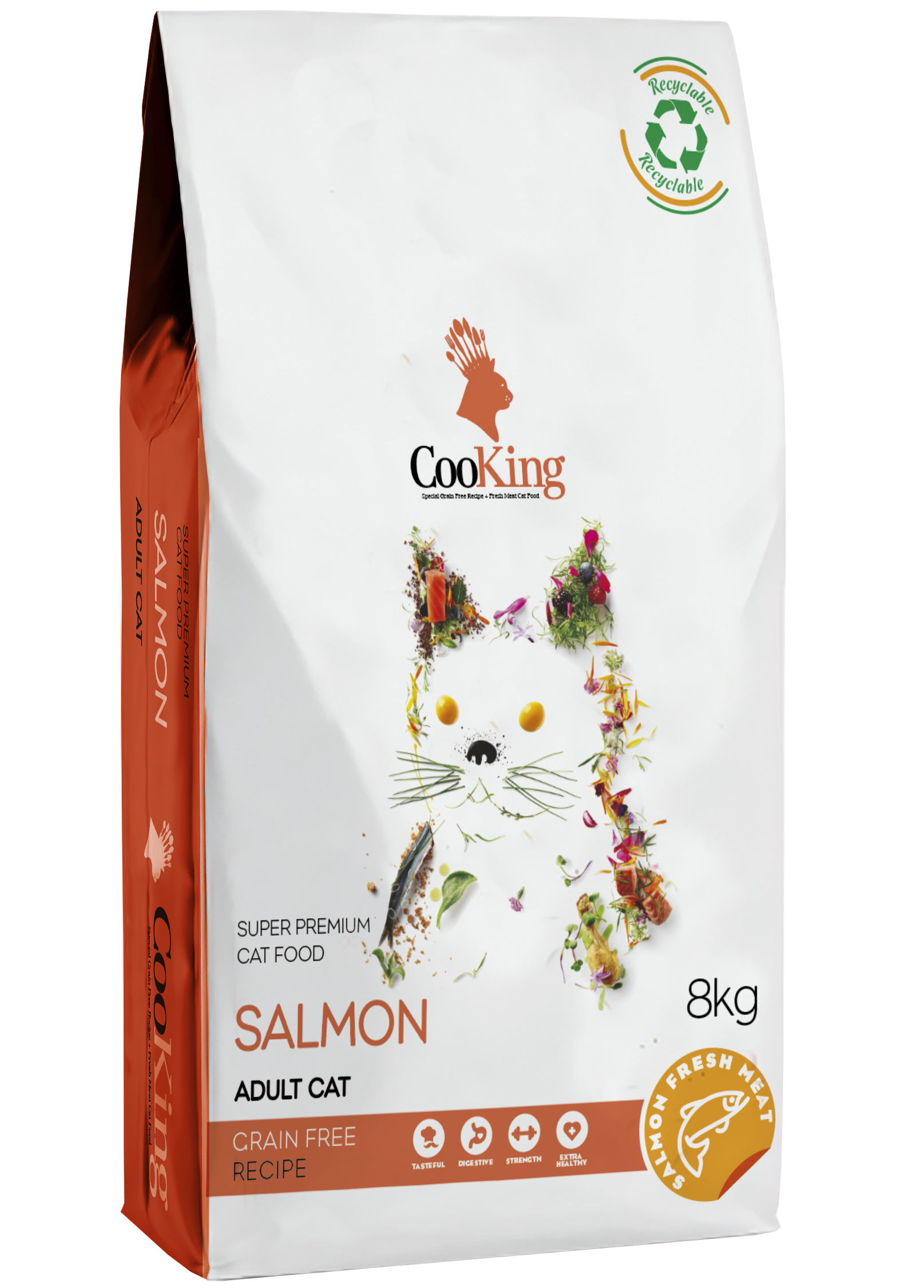 Cooking Salmón Gato Adulto Grain Free 8 kg