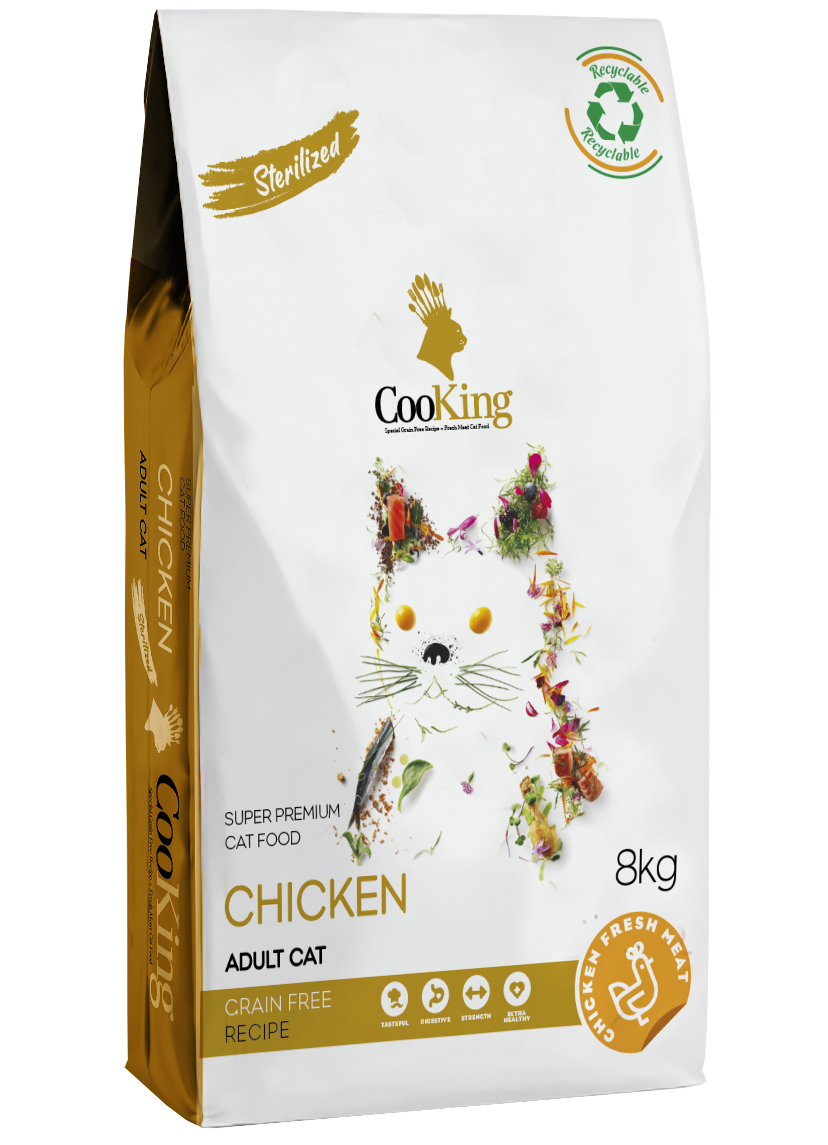 Cooking Gato Esterilizado Chicken 8 kg