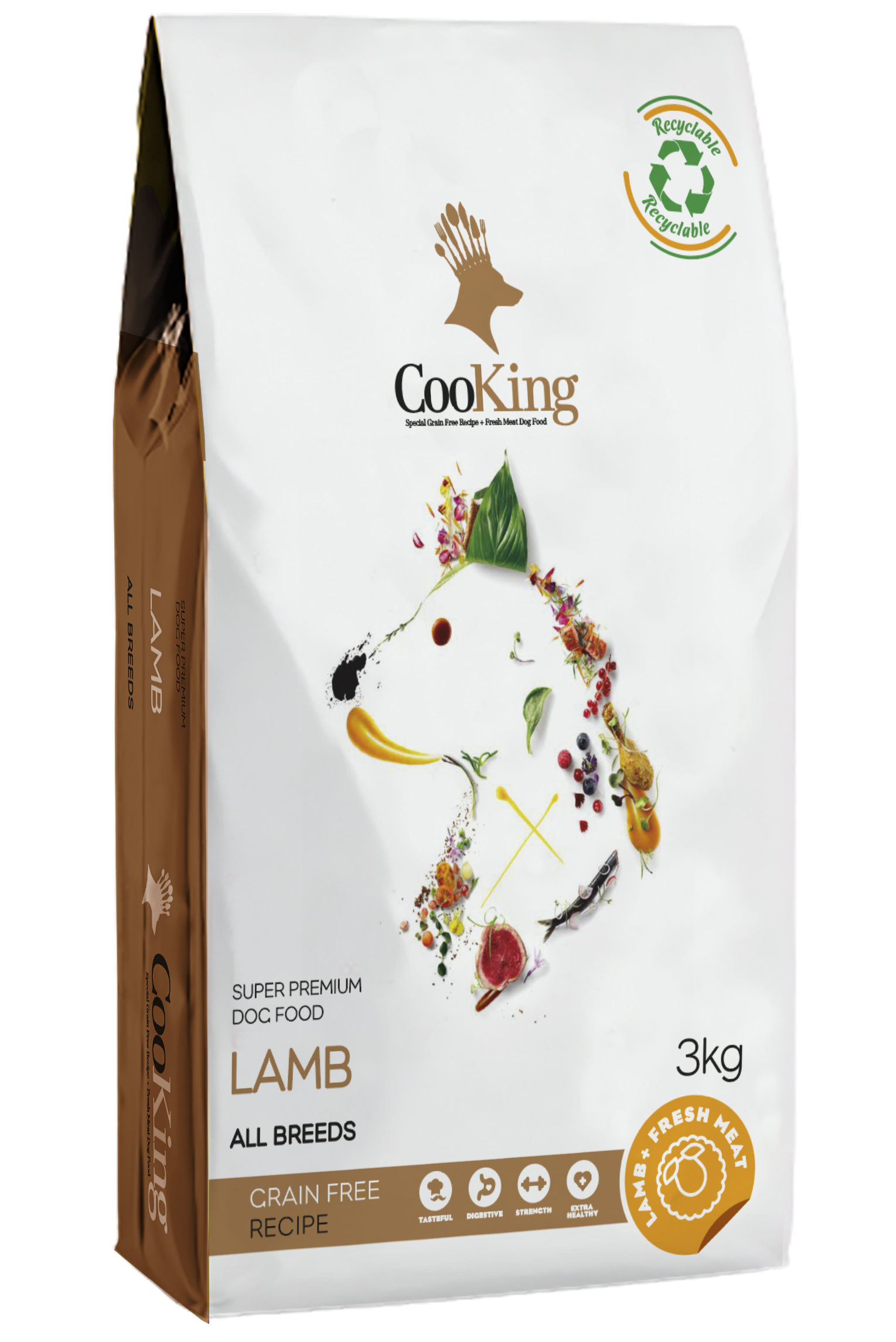 Cooking Perro Lamb All Breeds Grain Free 3 kg