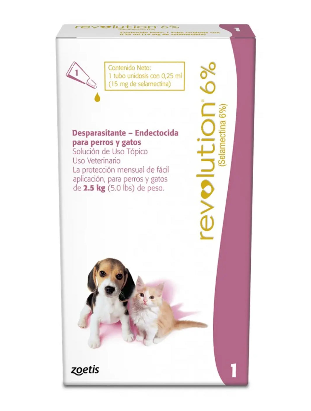 Revolution 6% Perros y Gatos <2.5 kg 0.25 ml