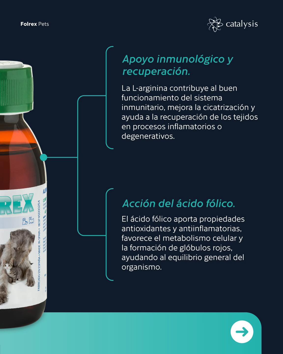 Folrex Pets Oral Frasco 150 ml | Suplemento Articular Perros y Gatos