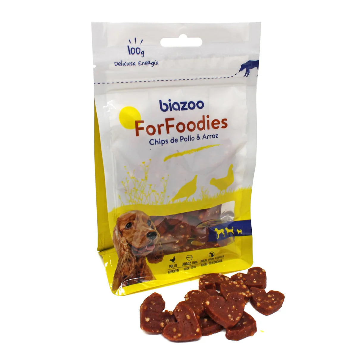 Alimento Cooking Perro Adulto Pollo 12 kg + Chips Forma Corazón Sabor Pollo y Arroz Biozoo 100 gr
