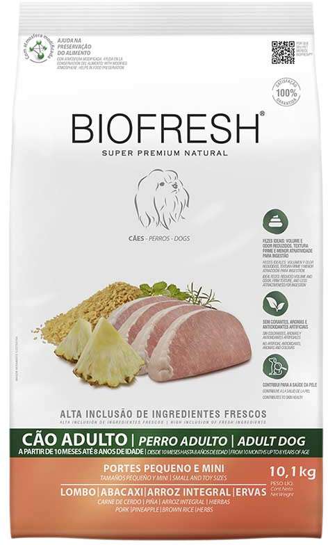 Biofresh Adulto Raza Pequeña y Mini Cerdo y Piña 10.1 Kg
