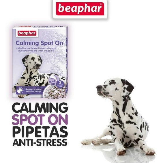 X3 Pipetas Calming Spot para Perros | Reducción Estrés y Ansiedad