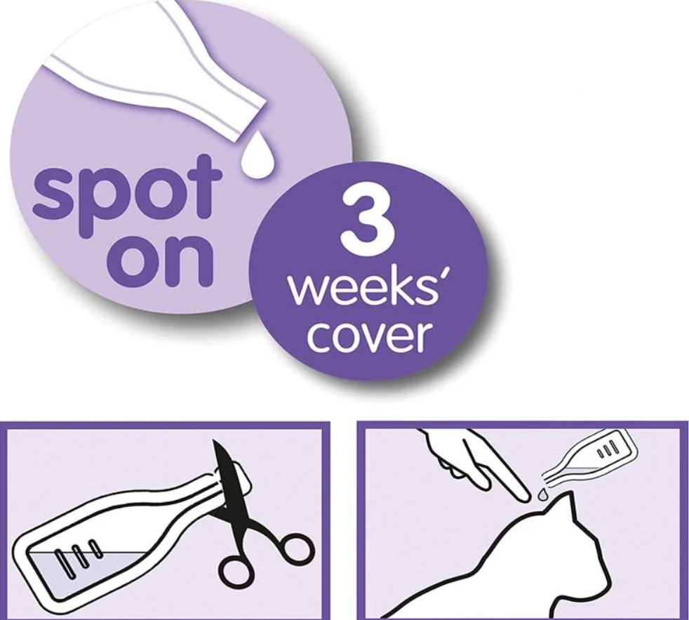 X3 Pipetas Calming Spot para Gatos | Reducción Estrés y Ansiedad