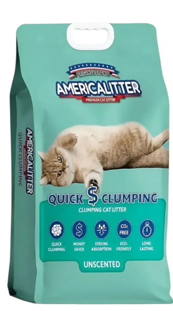 America Litter Quick Clumping Sin Aroma 20 kg