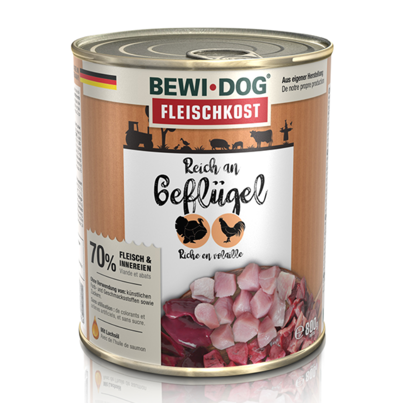 Lata BewiDog Rico en Ave 800 gr