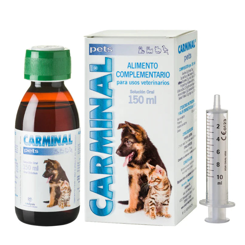 Carminal Pets Oral 150 ml | Suplemento Digestivo Perros y Gatos