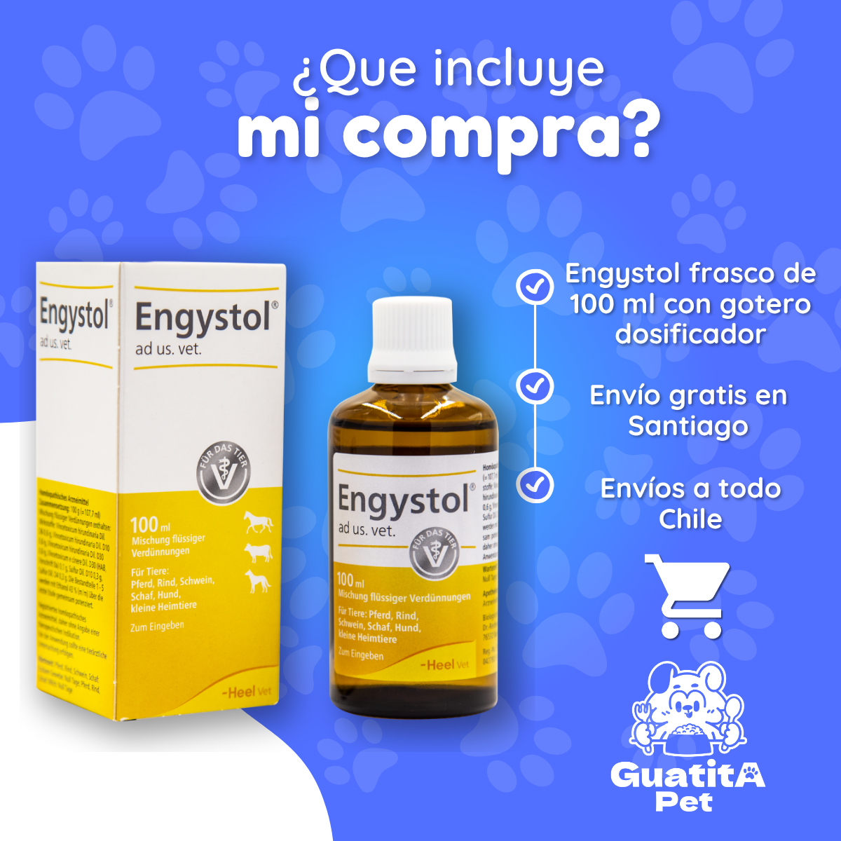 Engystol Gotas 100 ml | Fortalecedor Inmune Perros y Gatos
