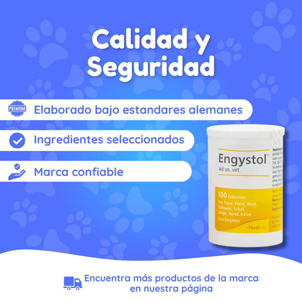 Engystol 100 Tabletas | Fortalecedor Inmune Perros Y Gatos