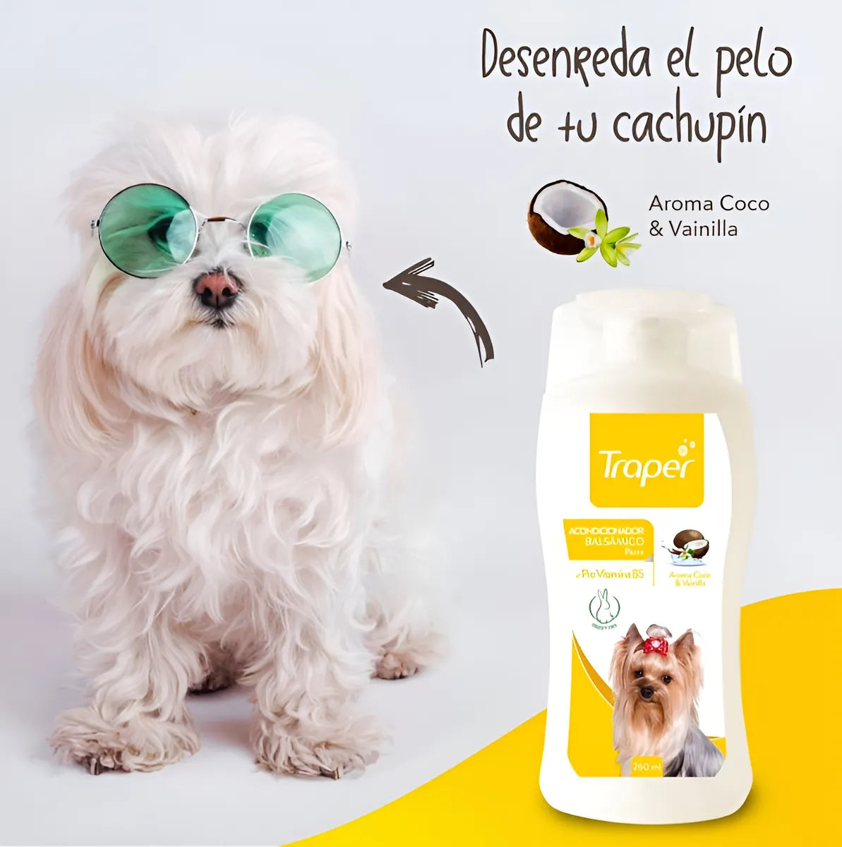 Acondicionador Balsámico Traper Para Perro Adulto 260 ml