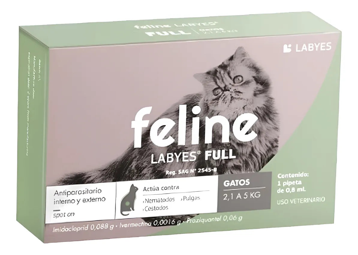 Feline Labyes Fullspot Gato 2 a 5 kg Pipeta 0.8 ml