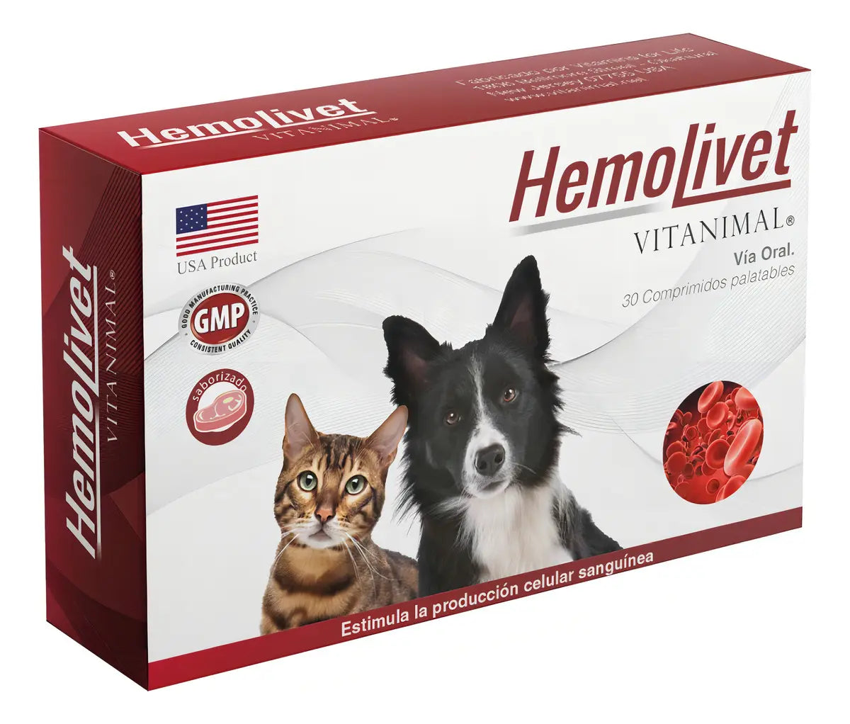 Hemolivet Vitanimal 30 Comprimidos | Anemia en Perros y Gatos