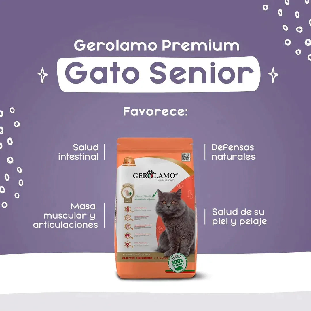 Gerolamo Gato Senior +7 años 8 kg