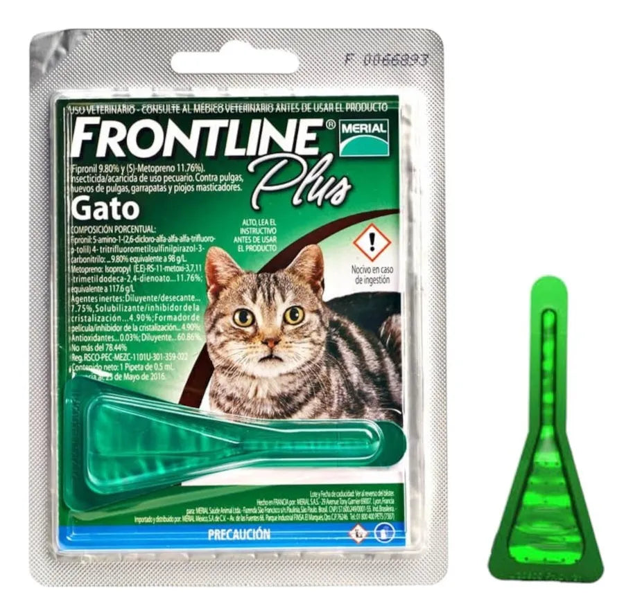 Frontline Plus Gatos Pipeta 0.5 ml