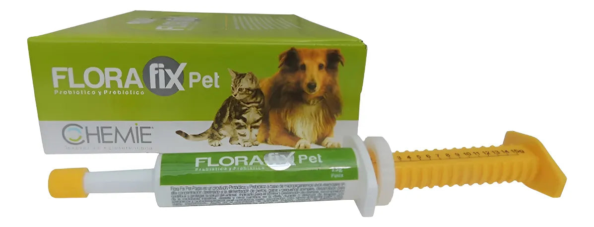 Florafix Pet Pasta 15 g | Probiótico + Prebiótico Para Salud Intestinal Perros y Gatos