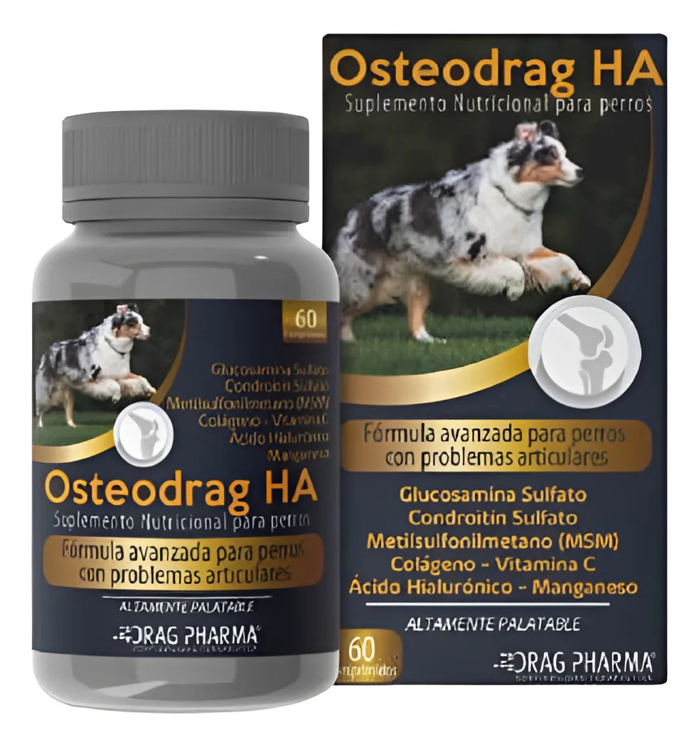 Osteodrag HA 60 Comprimidos  Perros con Problemas Articulares