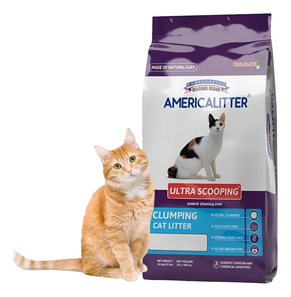 America Litter Ultra Scooping 15 kg