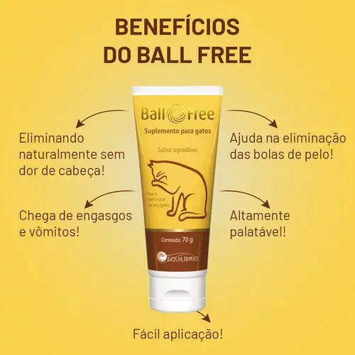 Ball Free 70 gr para Gatos | Control Bolas de Pelo