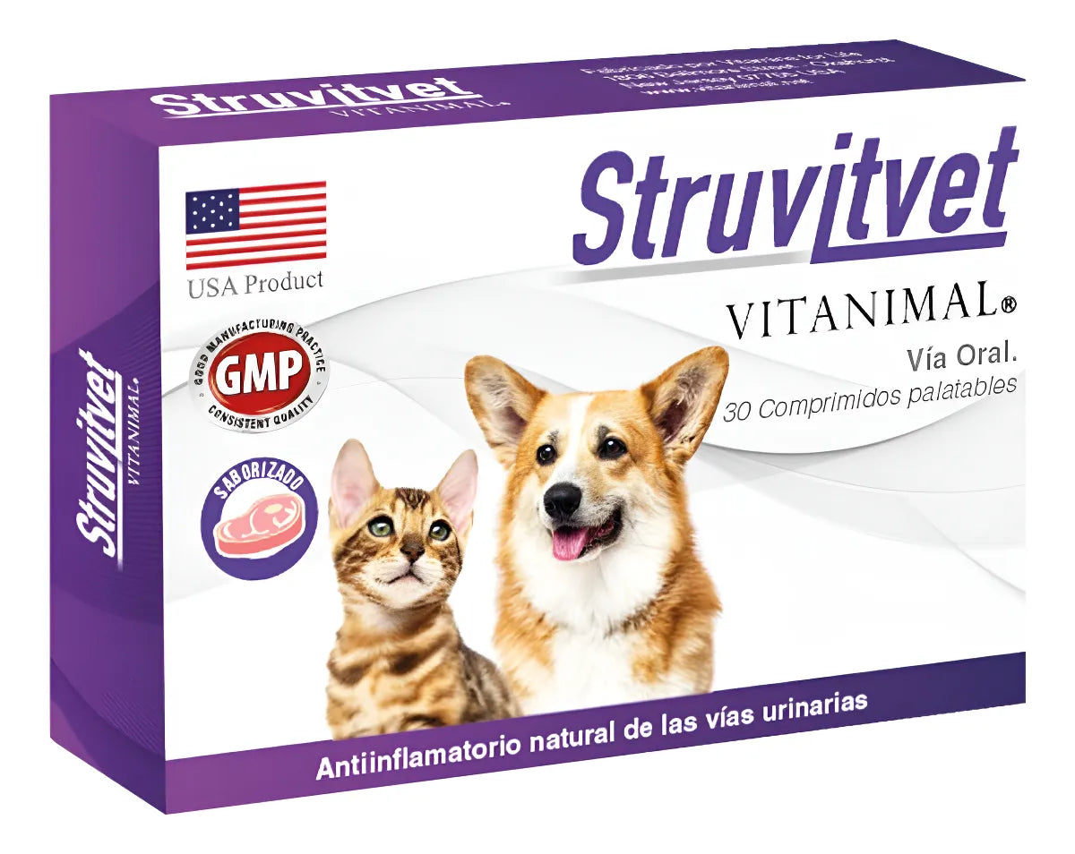 Struvitvet 30 comprimidos | Antiinflamatorio Natural de las Vías Urinarias