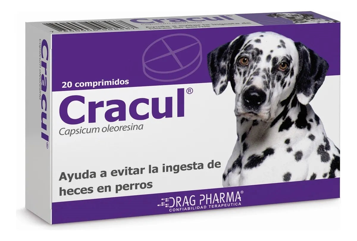 Cracul 20 Comprimidos Orales | Evita Ingesta De Heces En Perros