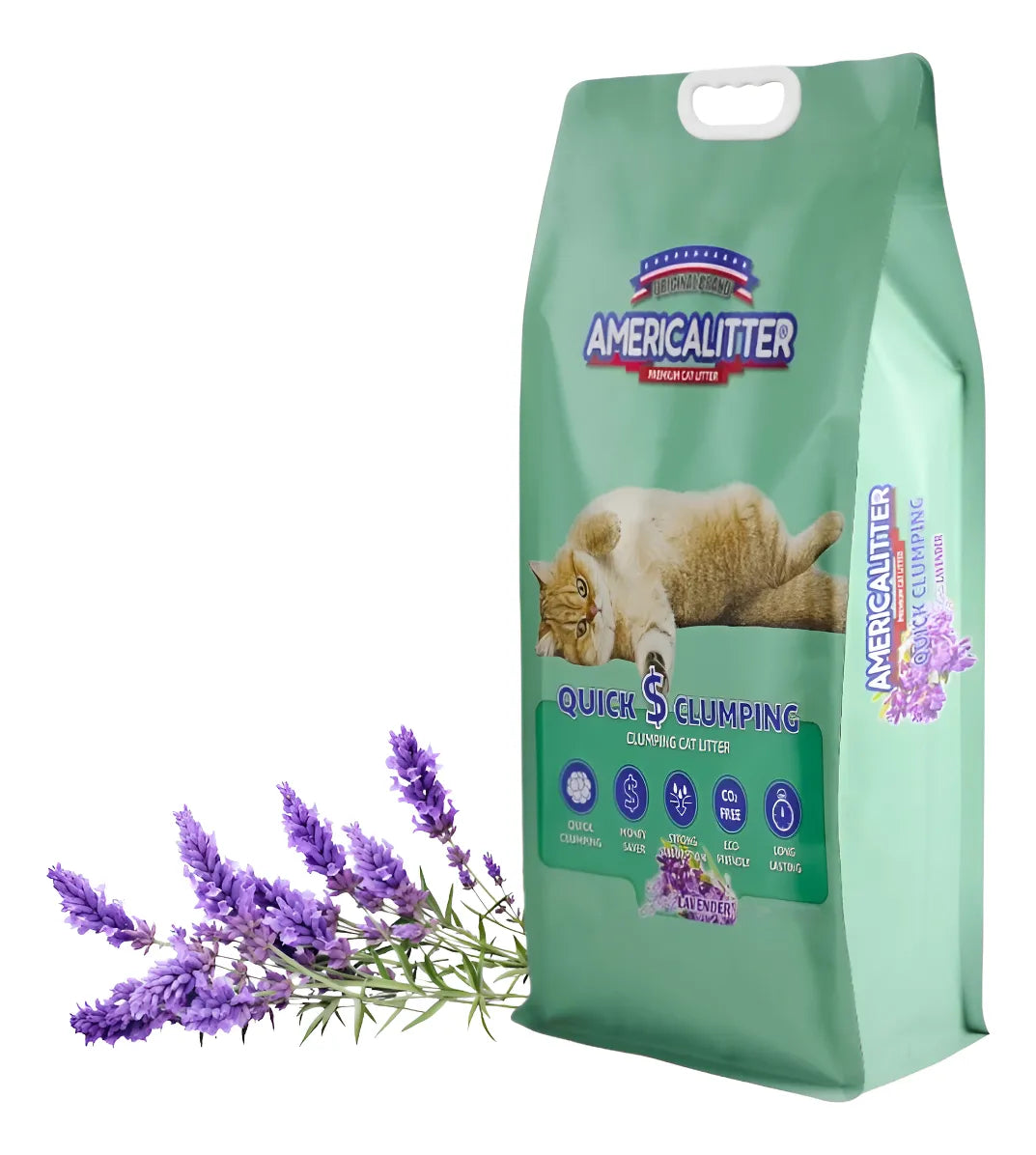 America Litter Quick Clumping Aroma Lavanda 7 kg