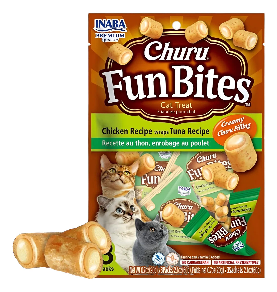 Churu Fun Bites Sabor Pollo con Atún 60 gr