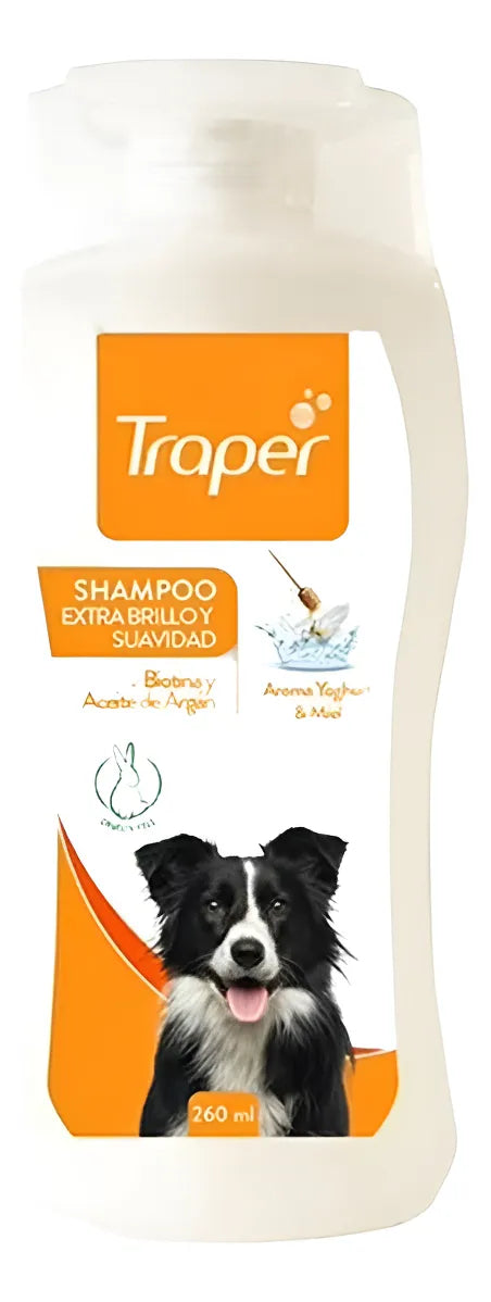 Traper Shampoo Extra Brillo Y Suavidad Aroma Yoghurt Y Miel 260 ml