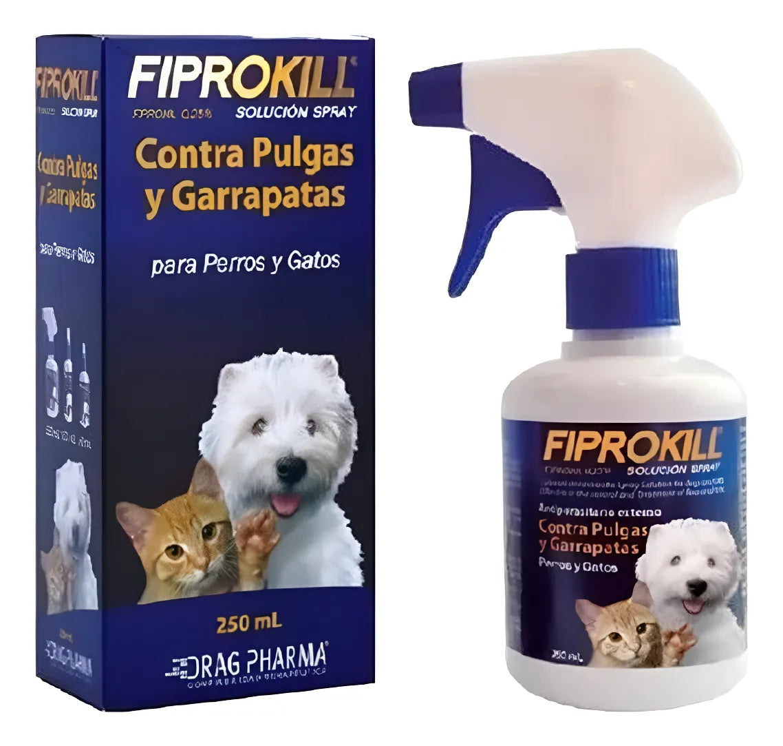 Fiprokill Spray Antipulgas y Garrapatas 250 ml