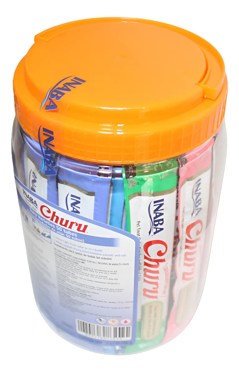 Tarro Churu Variedades Sabor Atún (50 tubos) 700 gr