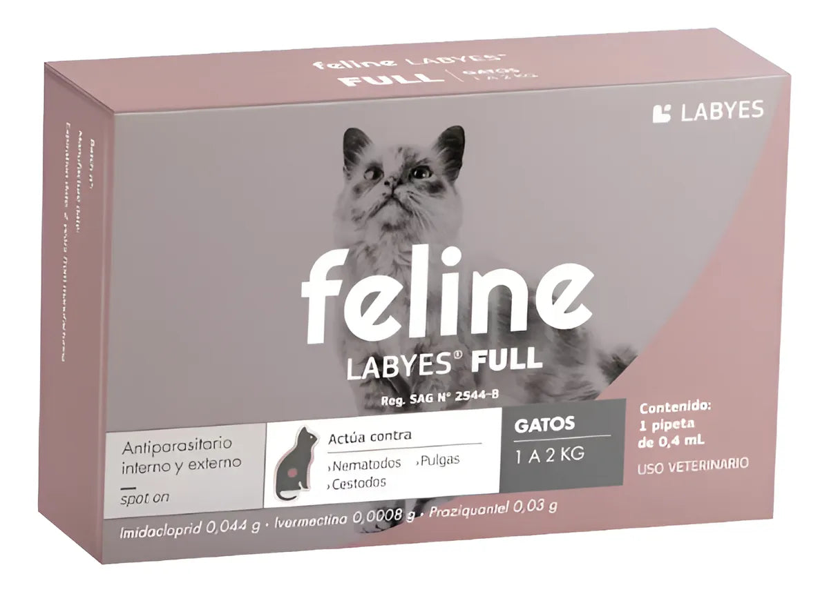 Feline Labyes Fullspot Gato de 1 a 2 kg Pipeta 0.4 ml
