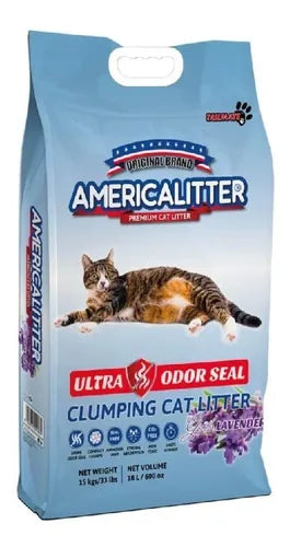 Arena America Litter Ultra Odor Seal Lavanda 15 Kg Pt