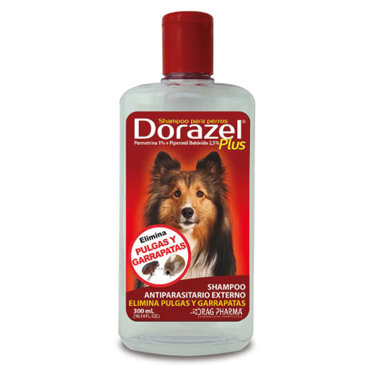 Dorazel Plus Shampoo Antiparasitario Perros 300 ml