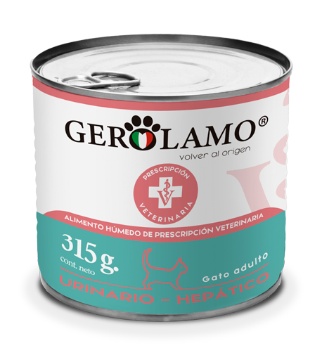 Lata Paté Gerolamo Gato Urinario – Hepático 315 gr