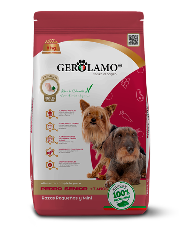 Gerolamo Senior Razas Pequeñas y Mini 2.7 kg