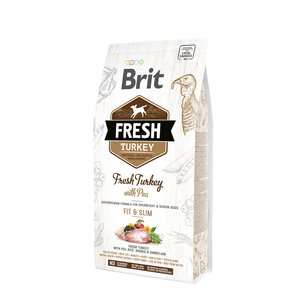 Brit Fresh Turkey with Pea Adult Fit & Slim Light 12 kg