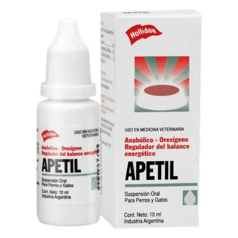 Holliday Apetil Gotas 10 ml | Estimula Apetito Perros y Gatos