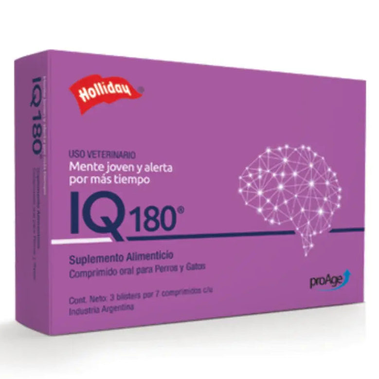 Holliday IQ 180 Comprimidos | Suplemento Cognitivo Perros Gatos
