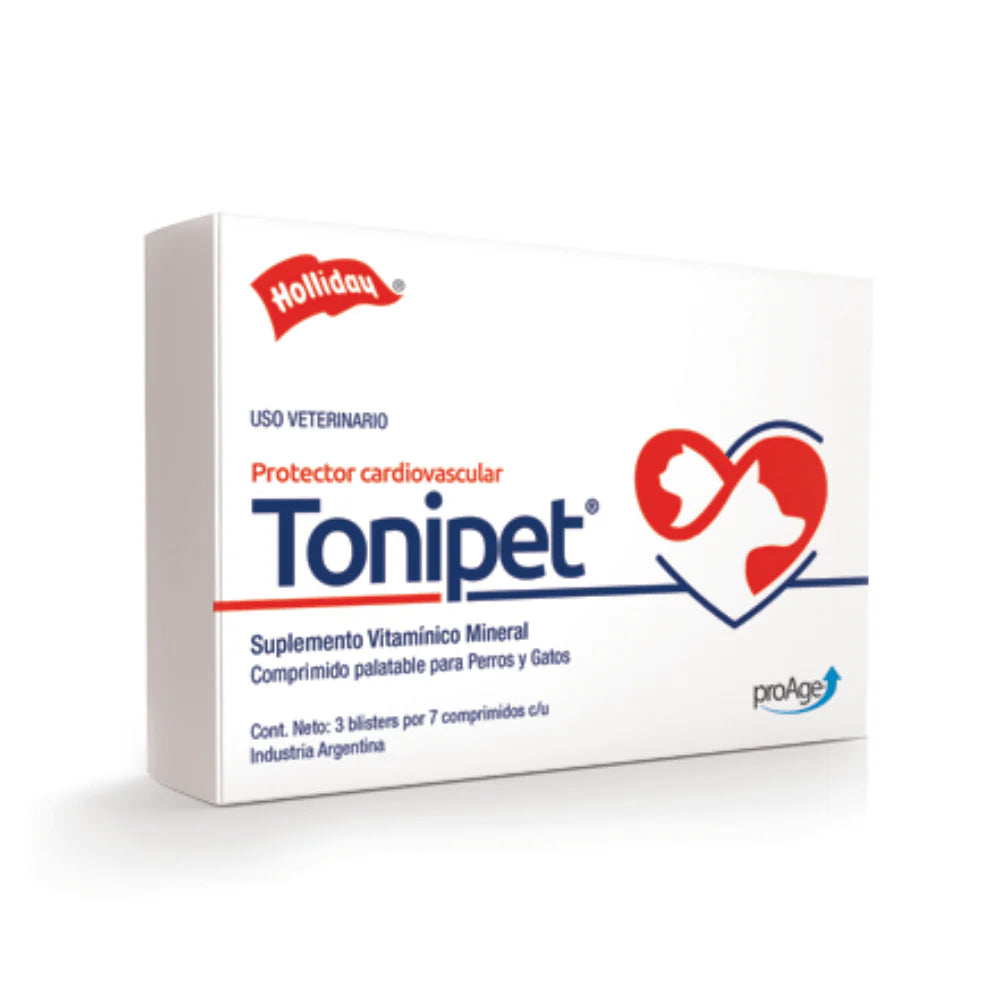 Holliday Tonipet 21 Comprimidos | Suplemento Cardiaco Perros y Gatos