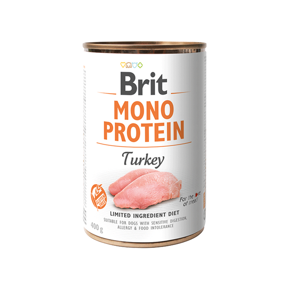 Lata Brit Mono Protein Turkey 400 gr