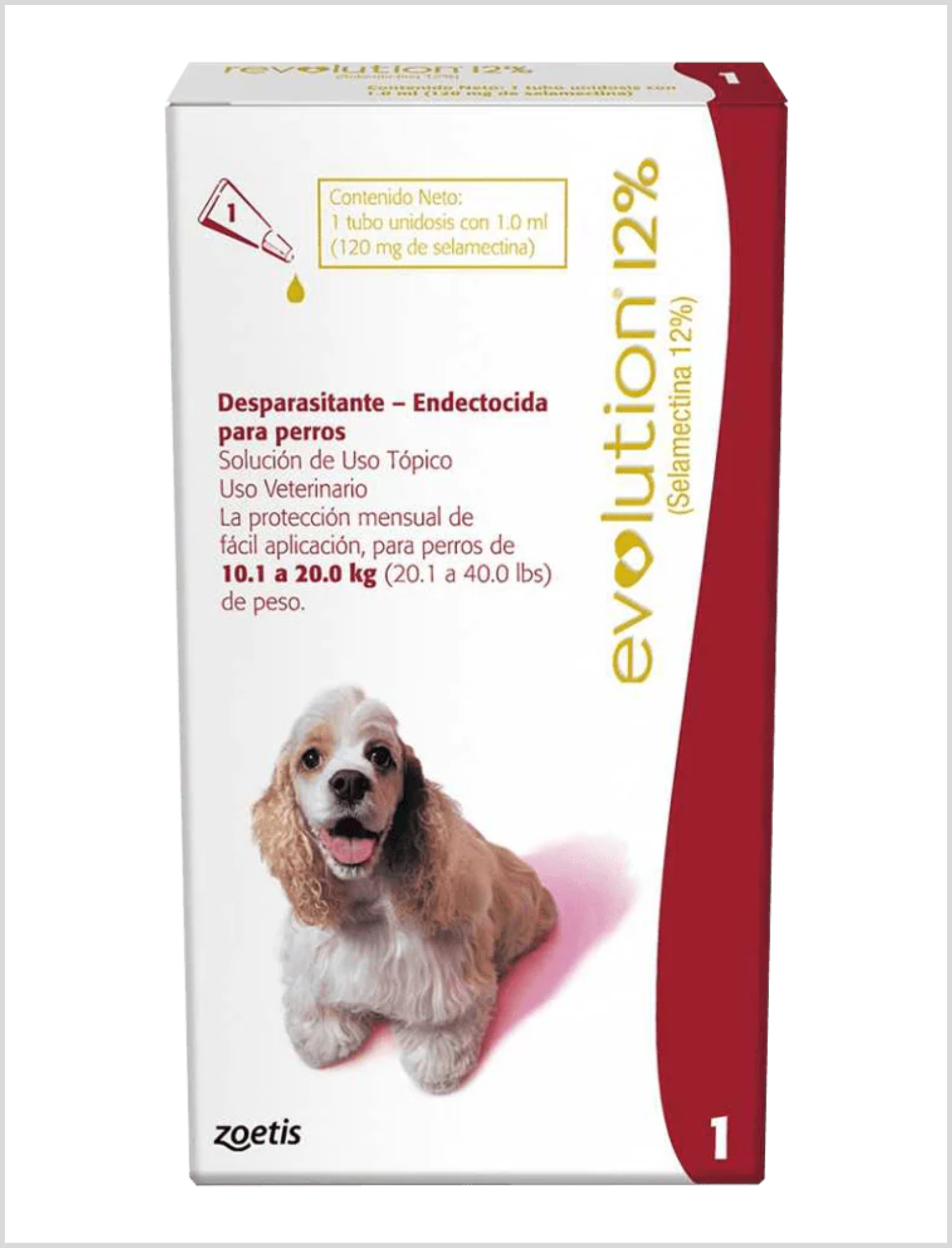 Revolution 12% Perros de 10.1 a 20 kg Pipeta 1 ml