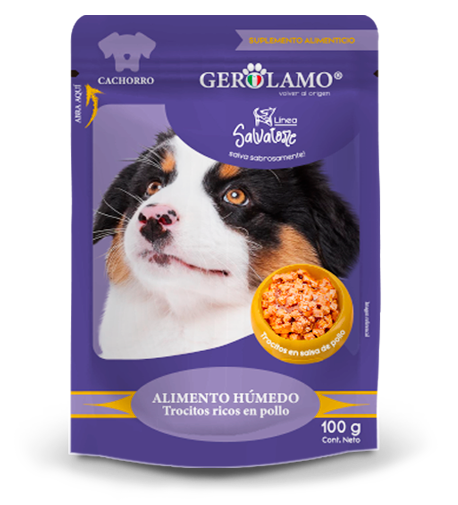 Gerolamo Salvatore Pouch Cachorro Pollo 100gr