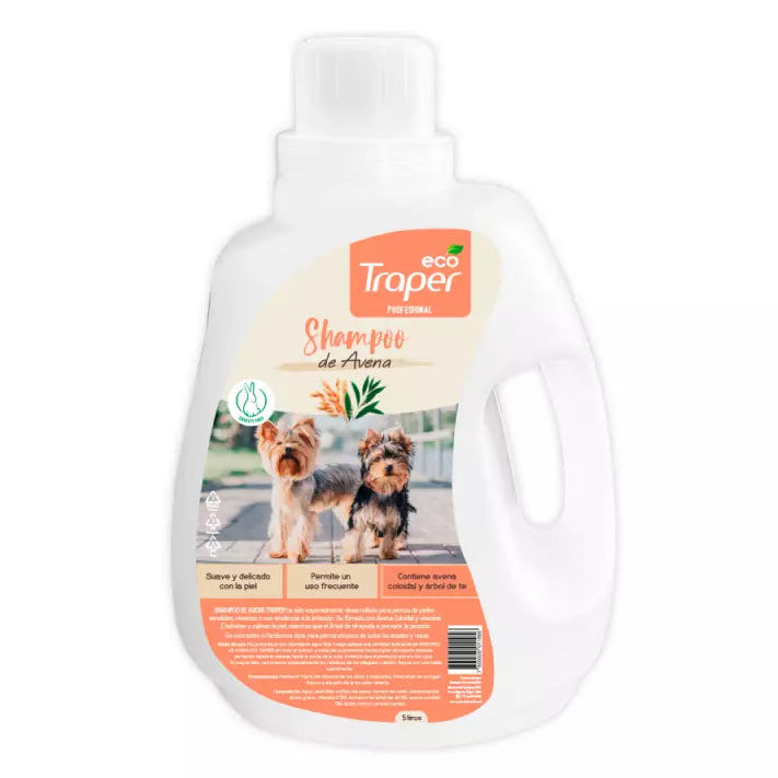Shampoo de Avena Para Perros Traper 5 Litros