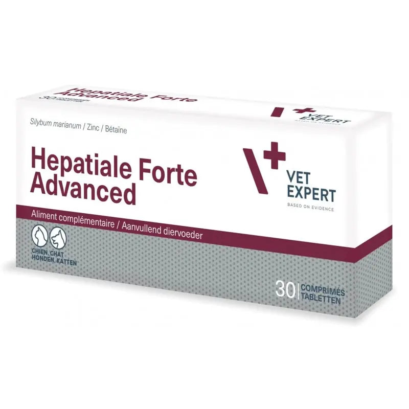 Vet Expert Hepatiale Forte Advanced 30 Tabletas Perros y Gatos