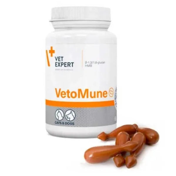 Vet Expert VetoMune 60 Tabletas | Suplemento Perros y Gatos