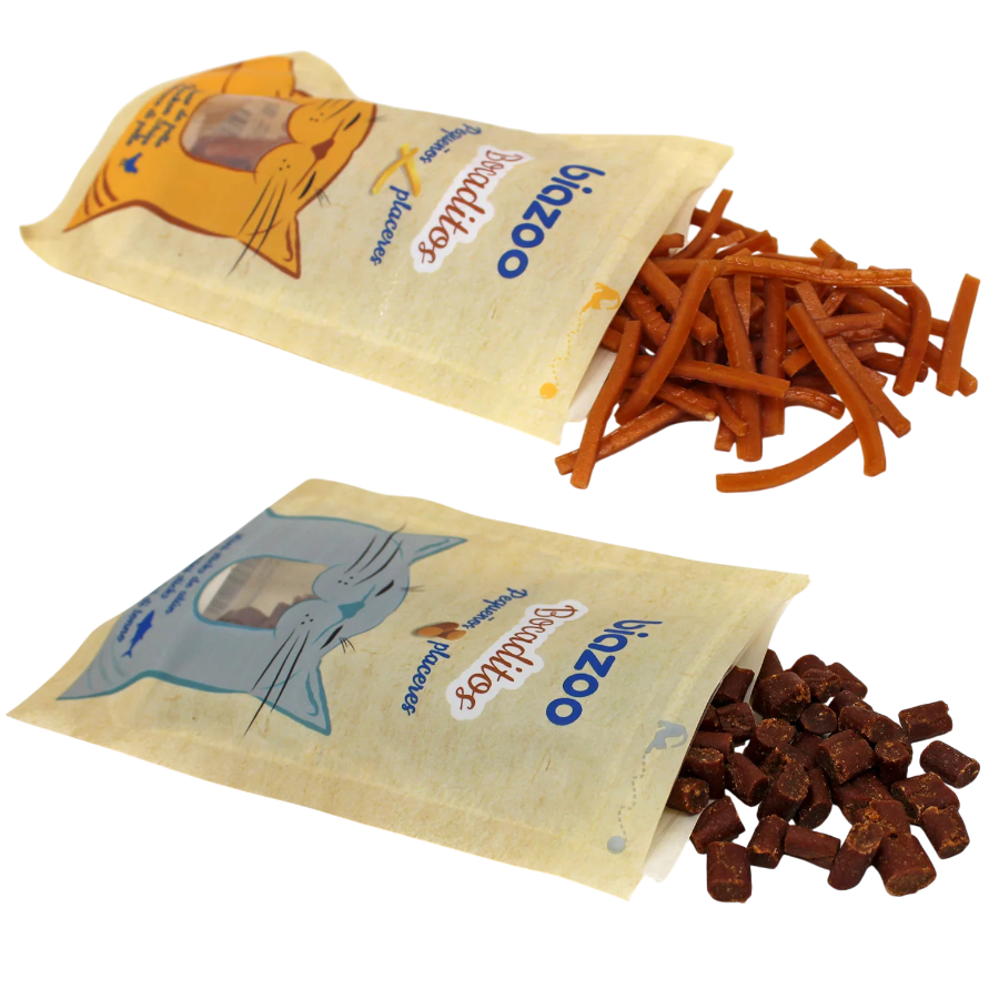 Pack X2 Snacks Biozoo Para Gatos | Sabor Atún Y Pollo 100 gr