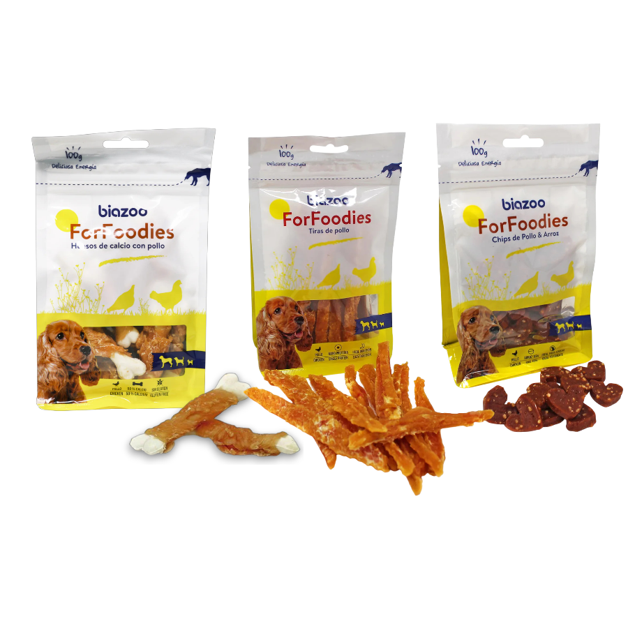 Pack X3 Snacks Biozoo Para Perros | Variedades De Pollo